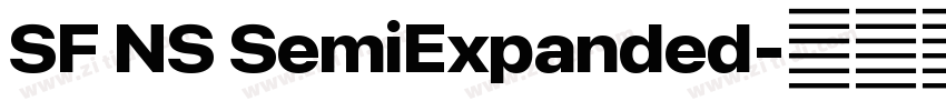 SF NS SemiExpanded字体转换